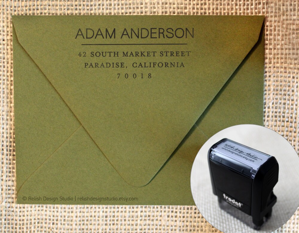 Business Address Stamp 135 Professional Return Address Stamp