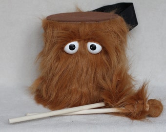 Kids Drum - Whispy Brown Handmade Durable Eco-Friendly Fun Coolest Marching Drums For Kids 'BLAST BUDDY'