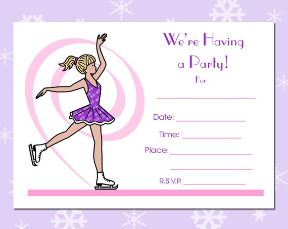 blank birthday party invitations