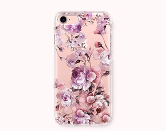 iphone 8 case purple flowers iphone 8 case purple flowers
