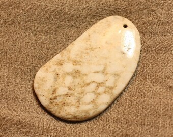 No. 4 4558550021564 55mm fossil coral gemstone pendant