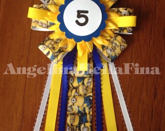 New Minions Children's Birthday Corsage