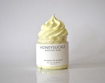 Honeysuckle Whipped Soap, Bath Whip
