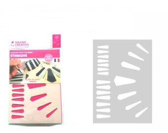 Template designs polymer clay leather ethnic A5 Format