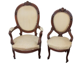 Victorian Lady's and Gentleman's Chairs
