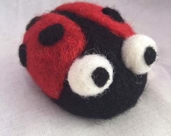 Needle felted Ladybird Tutorial PDF download