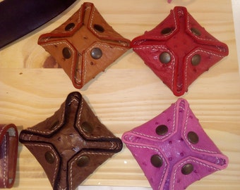 Ostrich leather wallet
