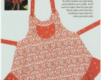 Sassy Little Apron Pattern Cr-154SLA by Cabbage Rose