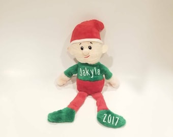 Personalized Boy Elf- Boy Elf, Boy's Stocking Stuffer, Boy's Christmas Gift, Personalized Kid's Christmas Gift, Baby's First Christmas Gift