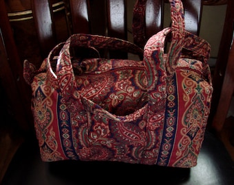 Vera Bradley Indiana Original Paisley Pattern 100 Style Shoulder Bag Mint Condition Extremely Rare Find