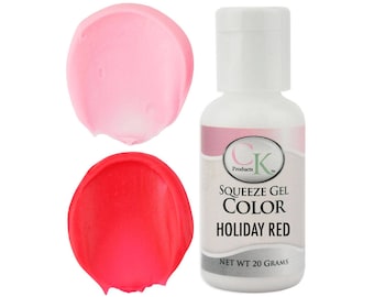 Holiday Red CK Gel Paste Food Coloring - high quality food coloring for icing, frosting, cookie dough and more