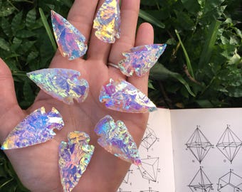 Arrowheads, Arrowhead Necklace, Angel Aura Arrowhead, Angel Aura, Angel Aura Necklaces, Custom Made Necklace, Aura Opalite, Opalite Jewelry