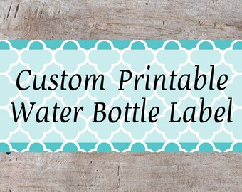 <strong>Wedding Water Bottle Labels, Party Favours, Monogram</strong> ... Wedding water bottle label template