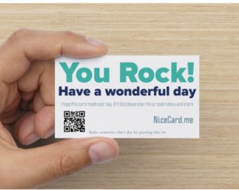 NiceCard - Business card that says something nice.