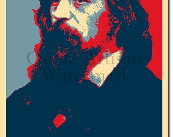 Alfred Lord Tennyson Original Art Print - Photo Poster Gift