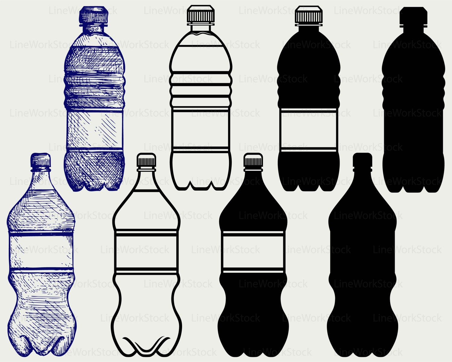 Download Plastic bottle water svg/drink clipart/bottle svg/water ...
