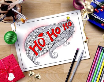 Coloring Pages Xmas : Christmas mandala coloring page adult coloring book Coloring Pages Xmas : Christmas mandala coloring page adult coloring book