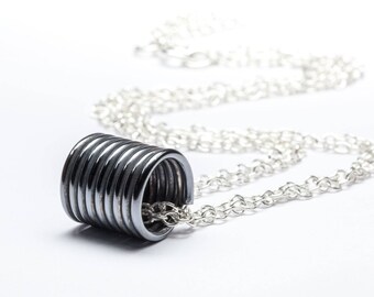 Oxidised Sterling Silver necklace