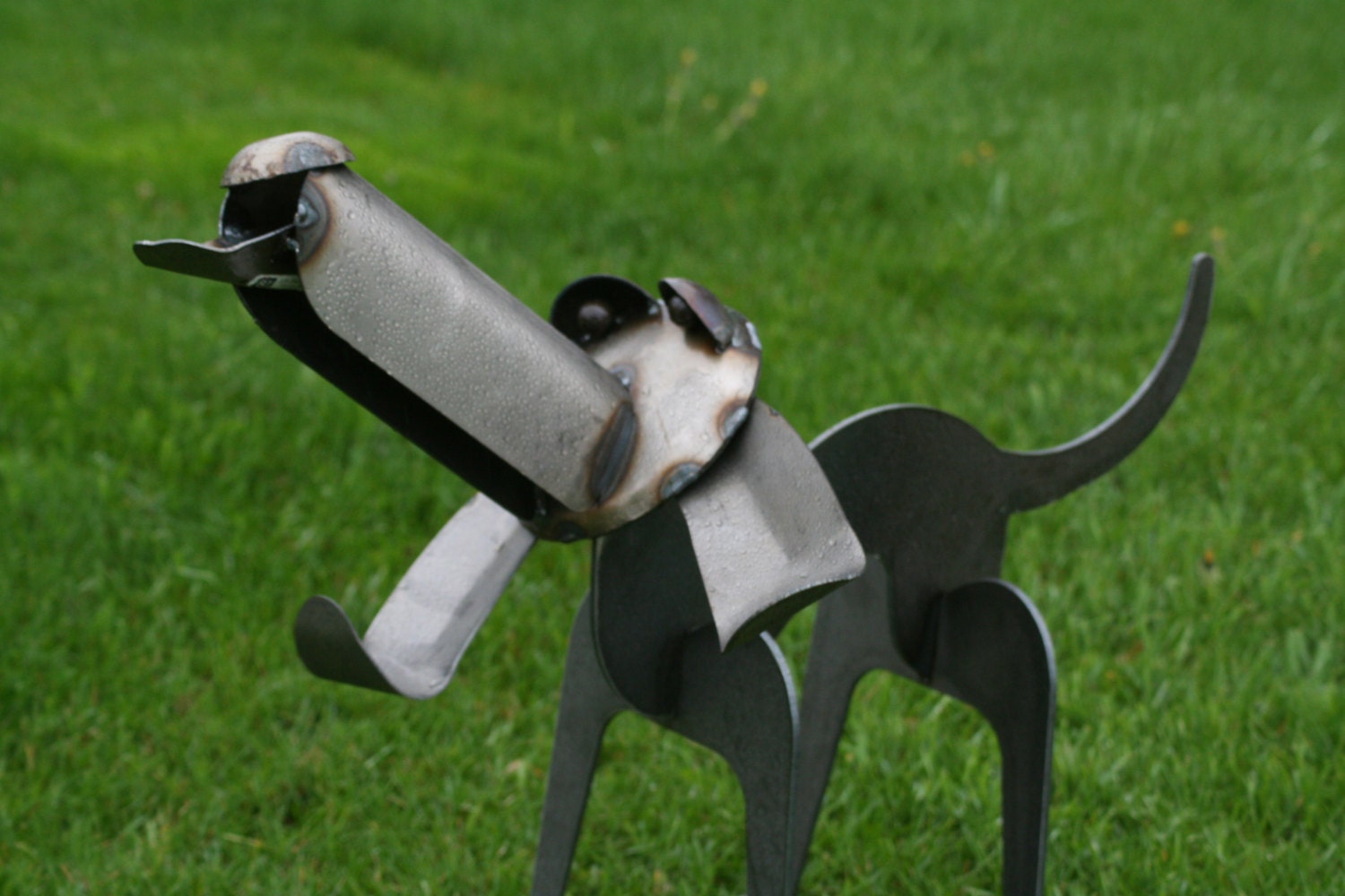 metal dog sculptures for sale