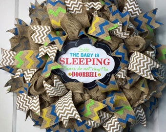 Baby Shower Gift, New Baby Wreath, Baby Wreath, Baby Gift, Baby Wreath For Hospital Door, New Baby Wreath
