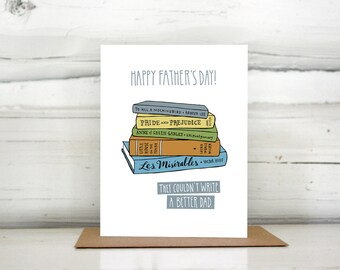 Father's Day Card for Book Lover