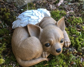 angel chihuahua statue