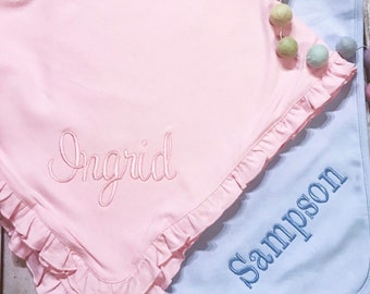 Baby Blanket, Monogrammed Baby Blanket, Baby Gift, Baby Shower