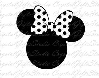 Disney svg, minnie bow svg, minnie mouse svg, minnie svg, disney minnie svg, cartoon svg, svg file for cricut, silhouette, svg files, svg