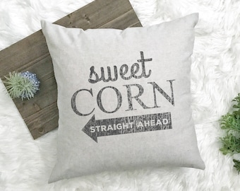 Fall Farmhouse Pillow - Farmhouse Market - Southern Farmhouse Style - Southern Decor Gift - Fall Farmers Market Style - Fall Pillow Linen