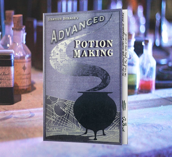 Advanced Potions Book With 10 Designed Pages From Harry Potter 0695