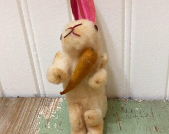 Cotton Easter Bunny, Antique Easter Bunny, Vintage Easter Decor