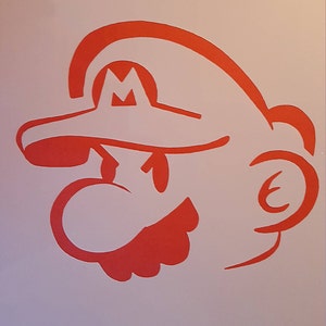 Super mario stencil | Etsy