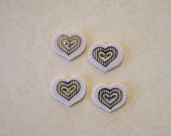 Carnival Heart set of 4