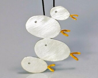 Sterling Silver 925 fish pendant