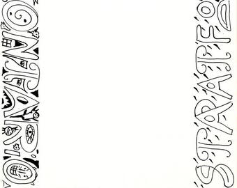 MENU CARD DRAWING, by Viktor Tinkl.