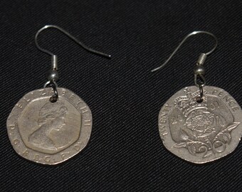 Lucky Coins Ohhring, 20 British penny