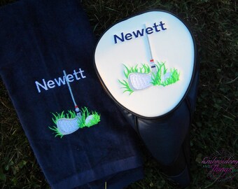 Golf club cover, Golf Head Cover, Personalized Golf Head Cover, Golf accessories, Men's gift, fathers gifts, golf gift, Groomsmen Gifts