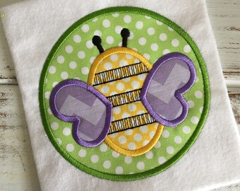 Bee applique | Etsy