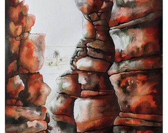 Poster Print of a Desert Canyon