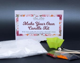 DIY Candle KIT, Candle Making Craft Kit, Make Your Own Candle Kit, Kids Craft Kit, Christmas Gift