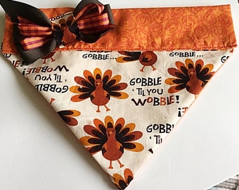 Thanksgiving Turkey Dog and Cat Bandana