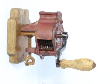 Antique French Style Green Bean Slicer Alexanderwerk Rieger 5252 Mounted Ca. 1920's " Frencher " - Germany