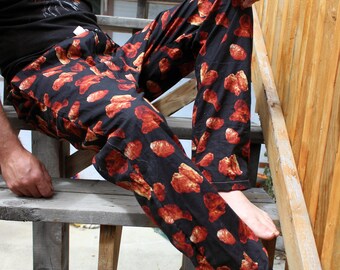 Fried Chicken Print - Classic BroJama Pajama Pants for Men