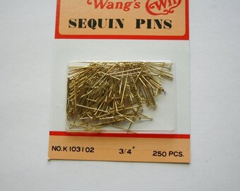 Sequin Pins - Crafting Pins - Christmas Ornament Pins - Craft Pins - Brass Tone Pins