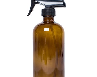 Grande 16 oz ambre vaporisateur parfait pour ranger les nettoyeurs bricolage, chambre & Sprays lin et plus