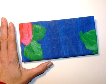 Checkbook protector made from recycled cotton