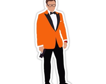 Eggsy Sticker Decal Kingsman Secret Service Orange Tux Taron Egerton Colin Fitch Manners Maketh man Car Yeti Laptop Macbook Sticker Decal