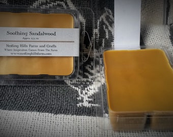 Soothing Sandalwood Soy Wax Tarts