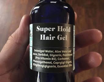 Super hold hair gel
