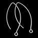 5 pairs of 925 Sterling Silver Ear Wires 12x32 mm. :th1898